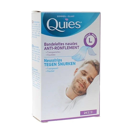 Quies Antironquidos Tiras Nasales Talla L 24uds