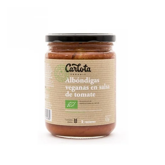 Carlota Organic Meatballs Tomato Sauce Bio Veg 425g