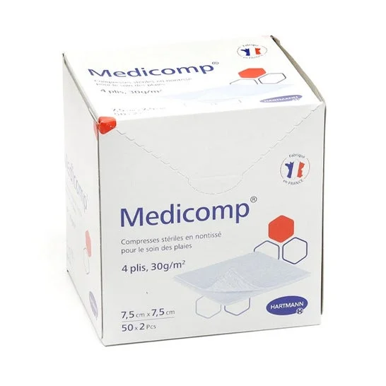 Medicomp Compresa No Tejida No Esteril 7,5x7,5cm 100uds