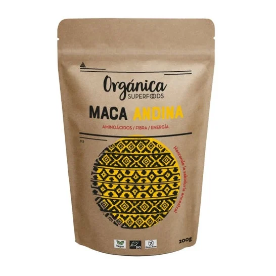 Organica Superfoods Maca Andina en Polvo Sin Gluten Bio Vegan 200g