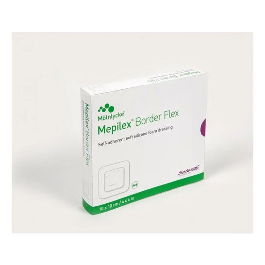 Mepilex Border Flex Medicazione 10x10cm 5 Unità