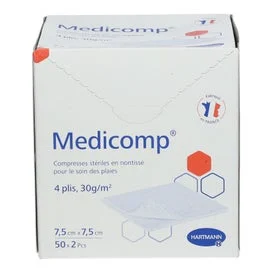 Medicomp compressa sterile 7,5x7,5cm 100 pezzi