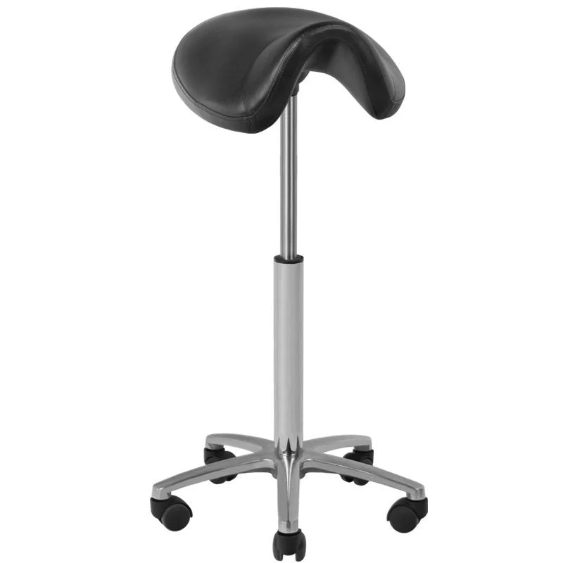 Activeshop Sgabello Barbiere Cosmetico 001B Alto Nero
