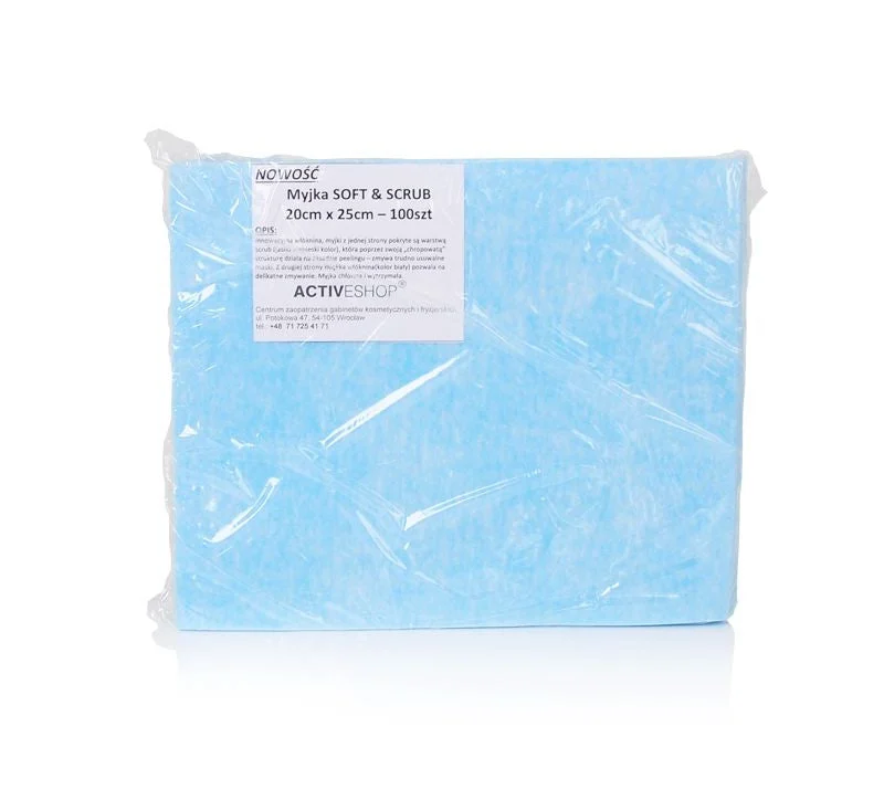 Activeshop Sciarpe Monouso - Rondelle Di Trattamento 100 Pezzi Morbide E Scrub 20 X 25 Cm