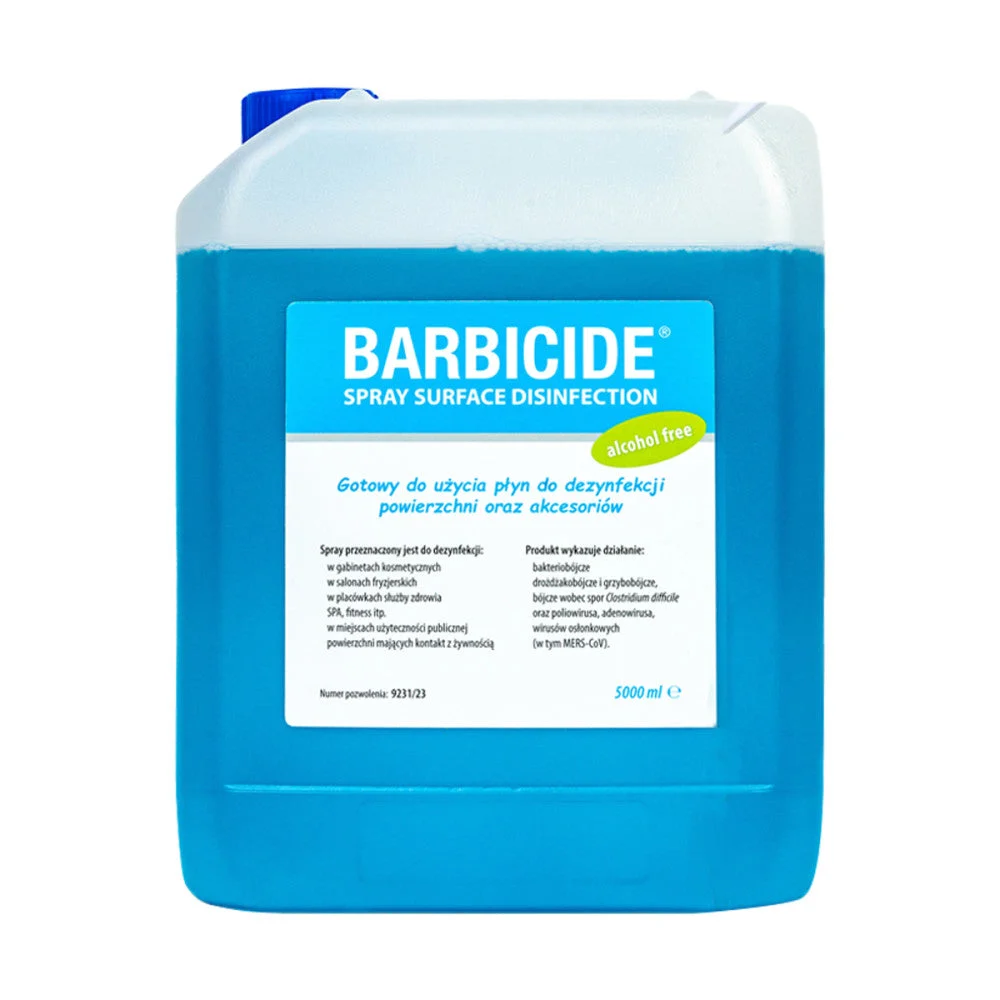 Spray Barbicida Per La Disinfezione Di Tutte Le Superfici, Inodore - Ricarica 5 Litri