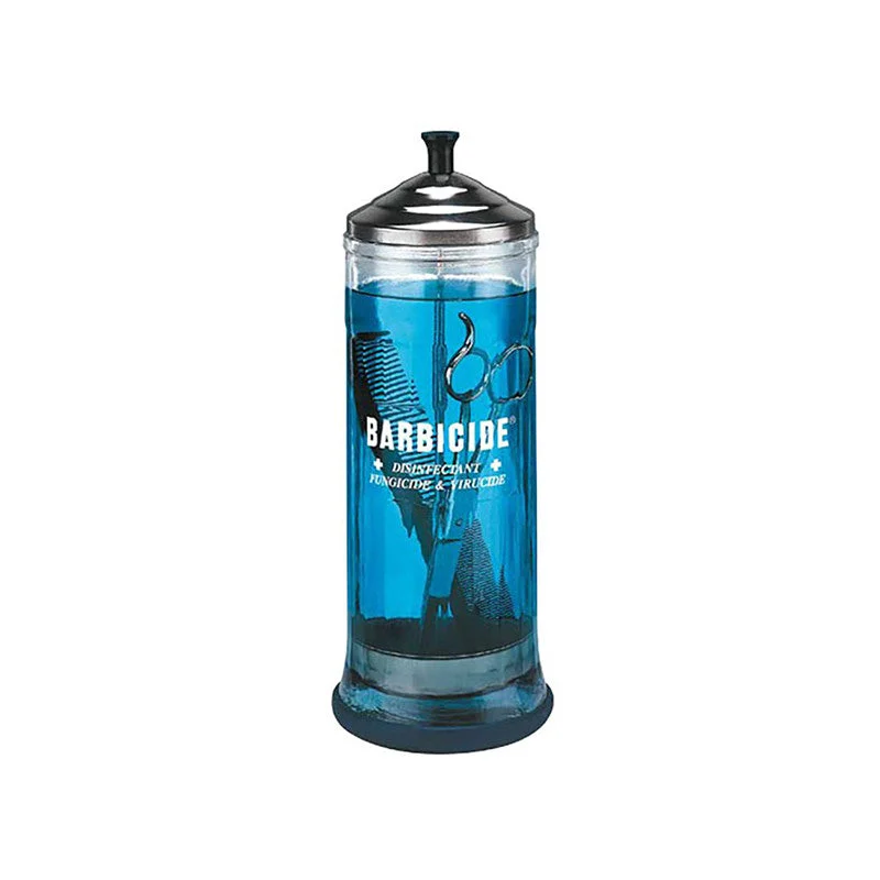 Contenitore in vetro Barbicide per la disinfezione da 1100 ml