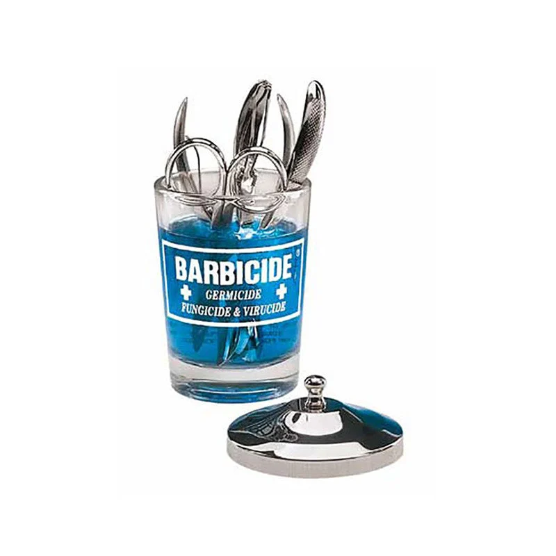 Contenitore in vetro Barbicide per la disinfezione da 120 ml