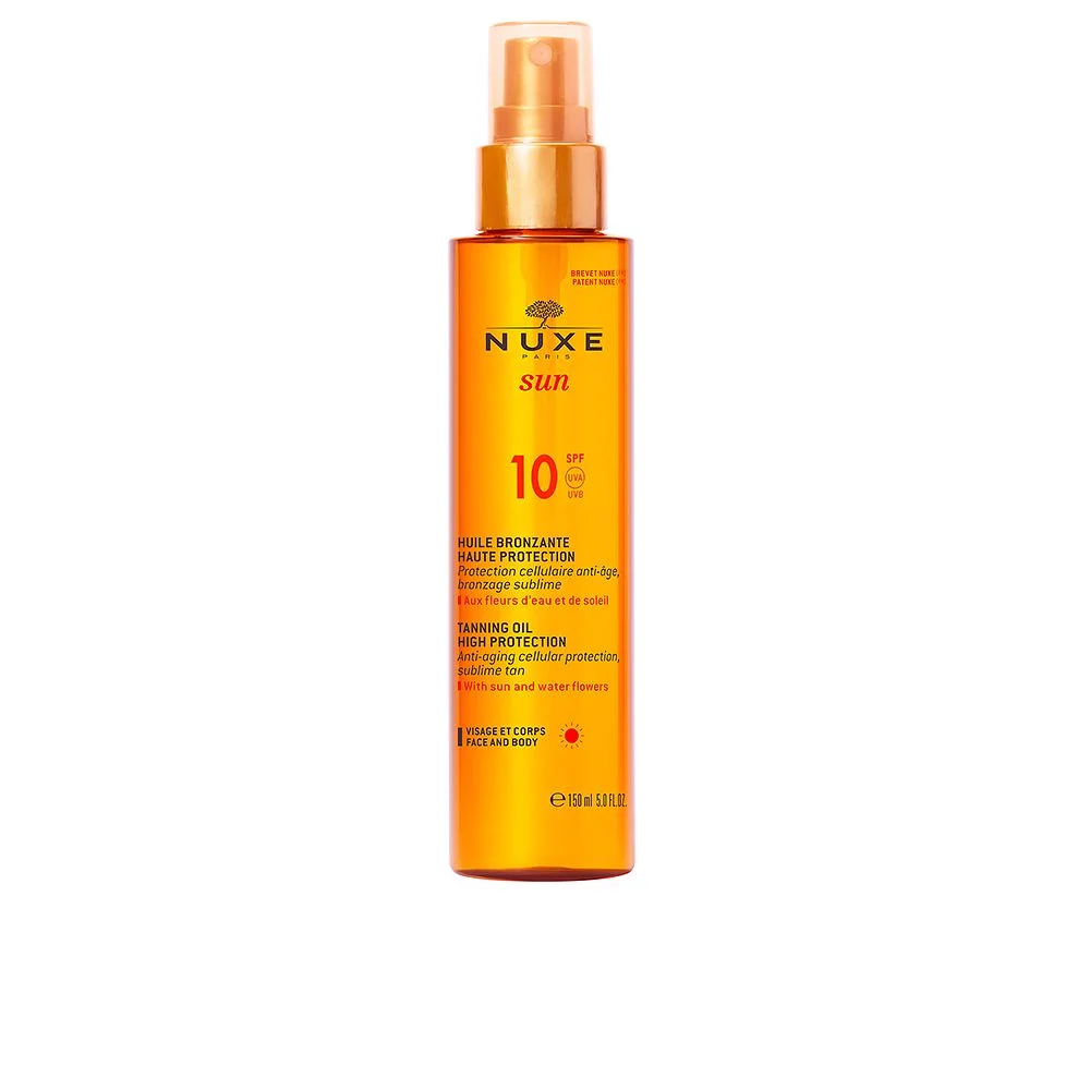 NUXE SUN olio abbronzante viso e corpo SPF10