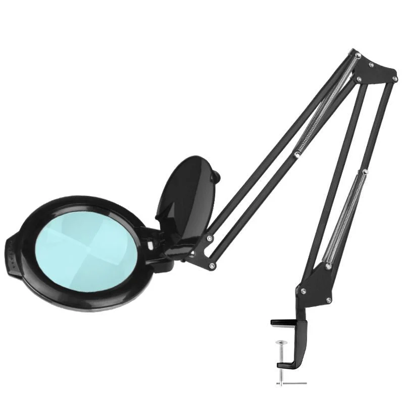 Lampada D'Ingrandimento A Led Moonlight 8013/6 "Nero Per Il Piano Del Tavolo