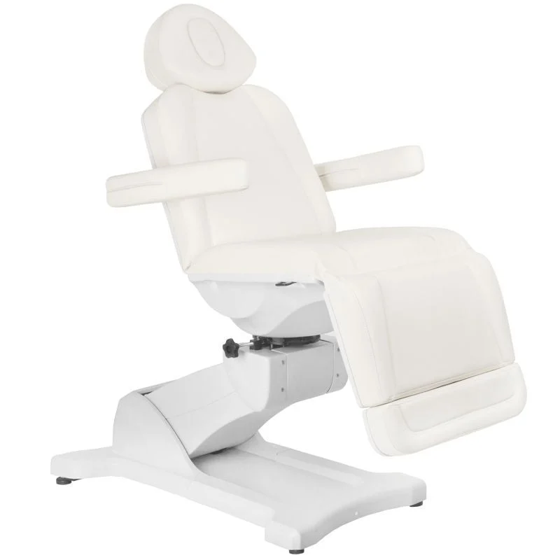 Sedia Cosmetica Elettrica Azzurro 869A Rotativa 4 Motore Bianca