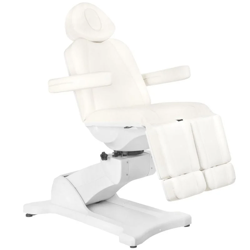 Sedia Cosmetica Elettrica Azzurro 869As Pedi 5 Motore Rotativa Bianca