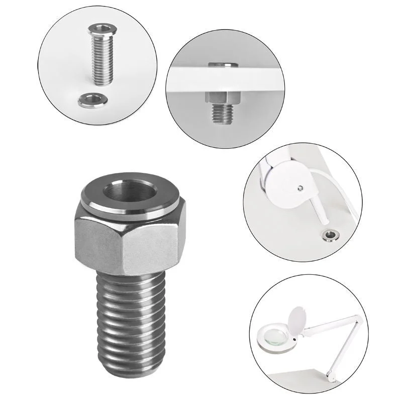 Activeshop Portalampada Lente D'Ingrandimento In Tubo Inox