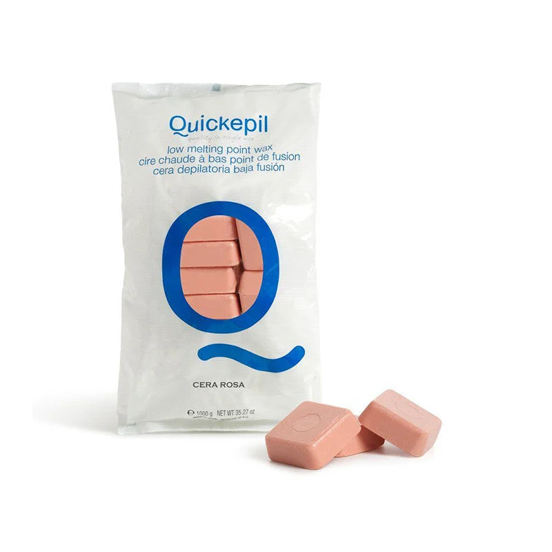 Cera Depilatoria Quickepil Rosa Dura Senza Strisce Depilatoria 1 Kg Rosa