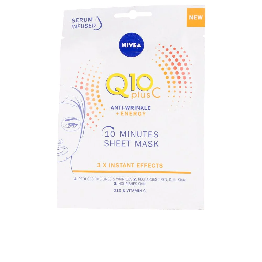 Q10+ VITAMINA C maschera viso antirughe+energizzante