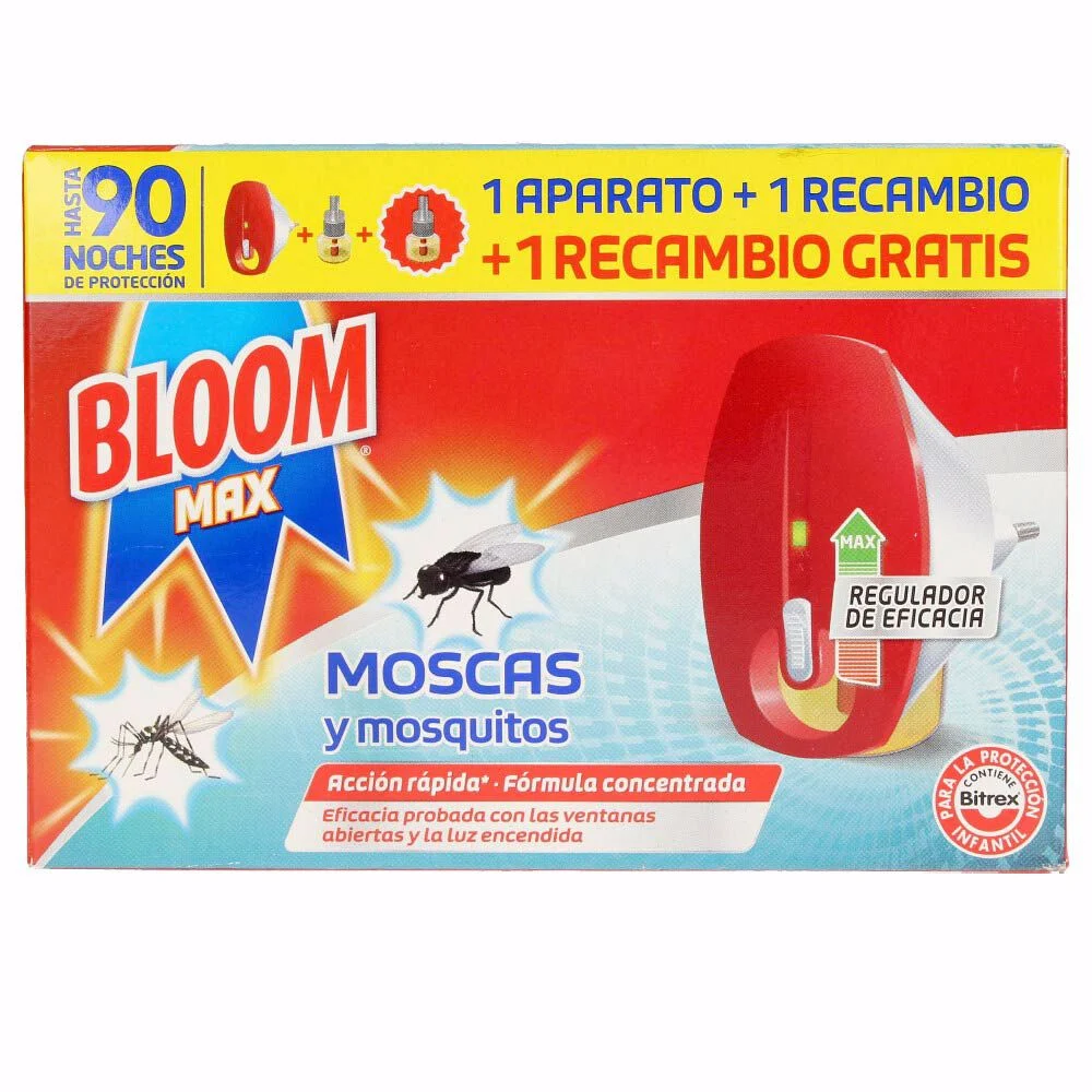 BLOOM MAX MOSCHE E ZANZARE elettrico + 2 ricariche