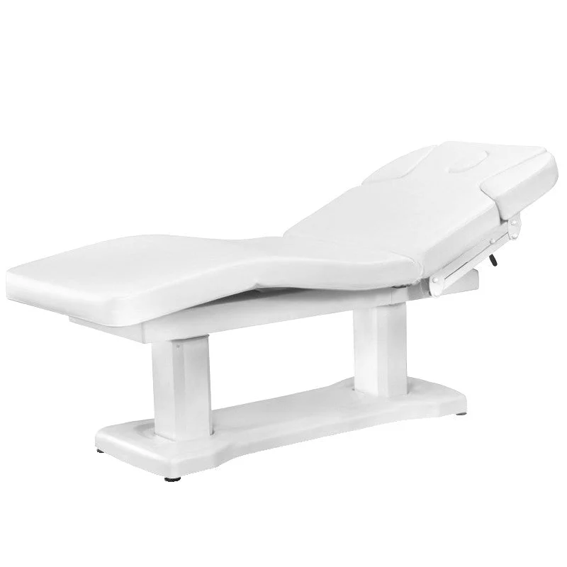 Lettino cosmetico Spa azzurro 818a 4 forte. bianco riscaldato