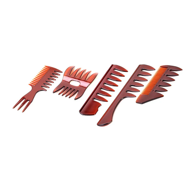 Activeshop Set Di Pettini Denti Larghi 5 Pezzi