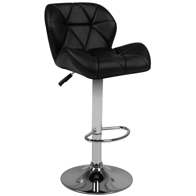Activeshop Sgabello Bar M01 Trapuntato Regolabile Nero