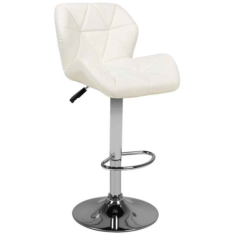 Activeshop Sgabello Bar M01 Trapuntato Regolabile Bianco