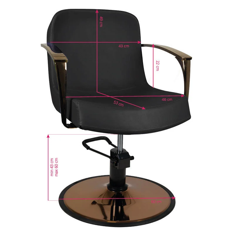 Gabbiano Styling Poltrona, Rame, Nero Bologna