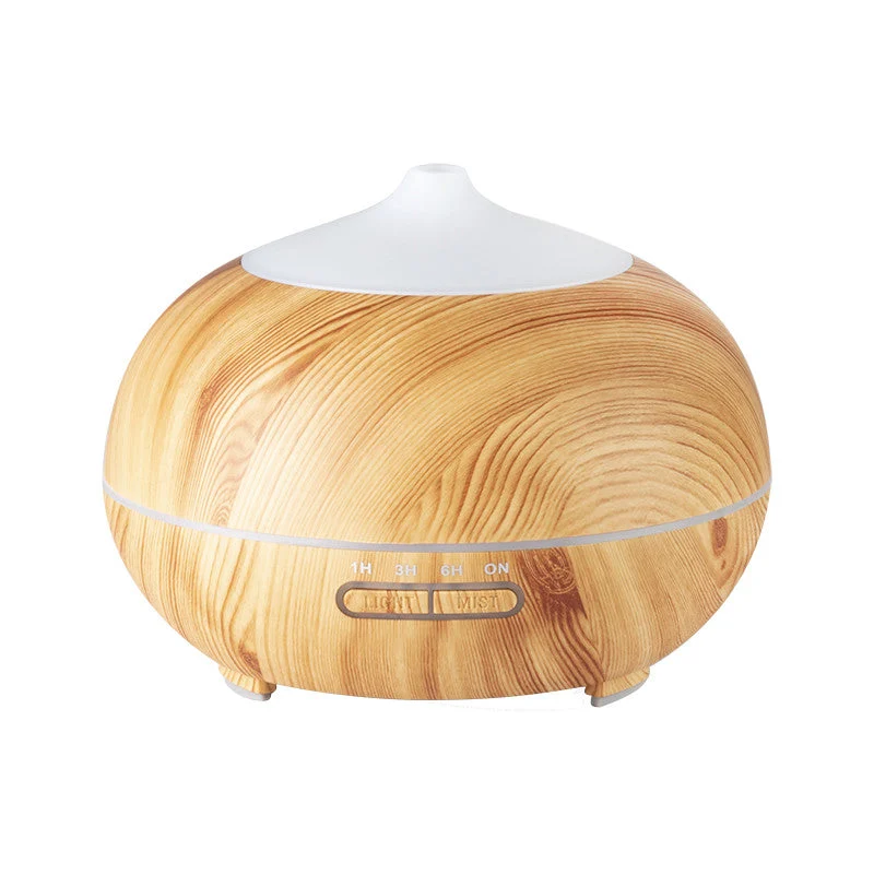 Activeshop Diffusore Di Aromi Spa Umidificatore D'Aria 06 Legno Chiaro 400Ml + Timer