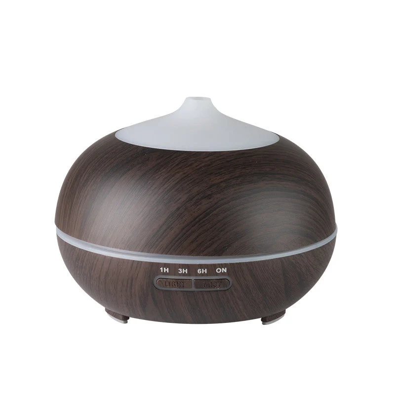Activeshop Diffusore Di Aromi Umidificatore D'Aria Spa 06 Legno Scuro 400Ml + Timer