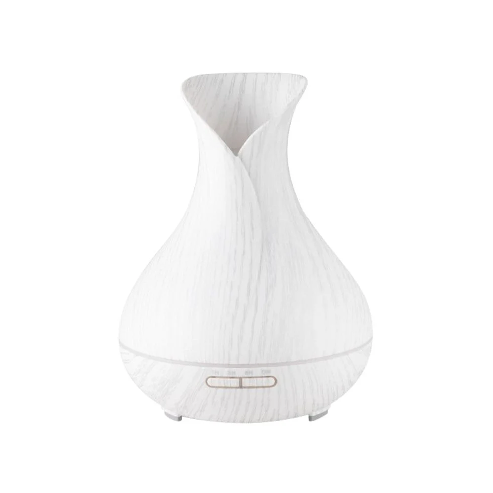 Activeshop Diffusore Di Aromi Umidificatore D'Aria Spa 15 Legno Bianco 550 Ml + Timer