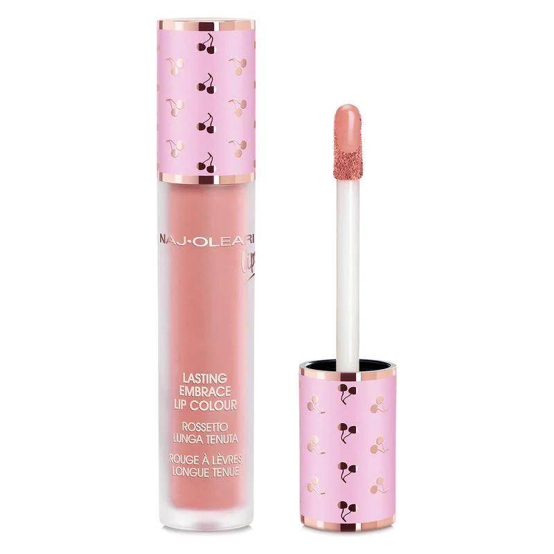 Naj·Oleari Lasting Embrace Rossetto Liquido A Lunga Tenuta Dal Finish Mat O Metallico 01 - Rosa Biscotto
