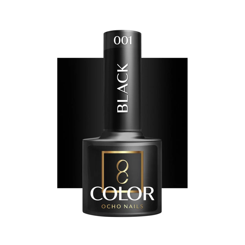 Smalto Ocho Nails Hybrid Nero 002 -5 G