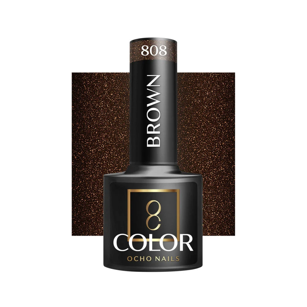 Smalto Ocho Nails Hybrid Marrone 808 -5 G