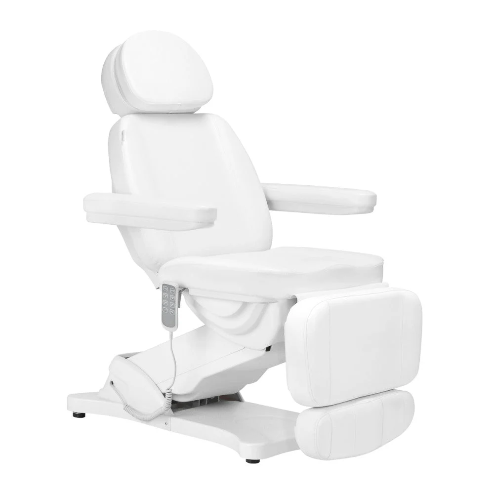 Sedia Cosmetica Elettrica Sillon Classic 4 Motori Con Culla Bianca