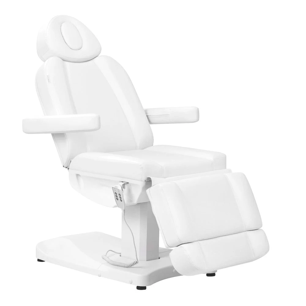 Sedia Cosmetica Elettrica Azzurro 803D 3 Motori Bianca
