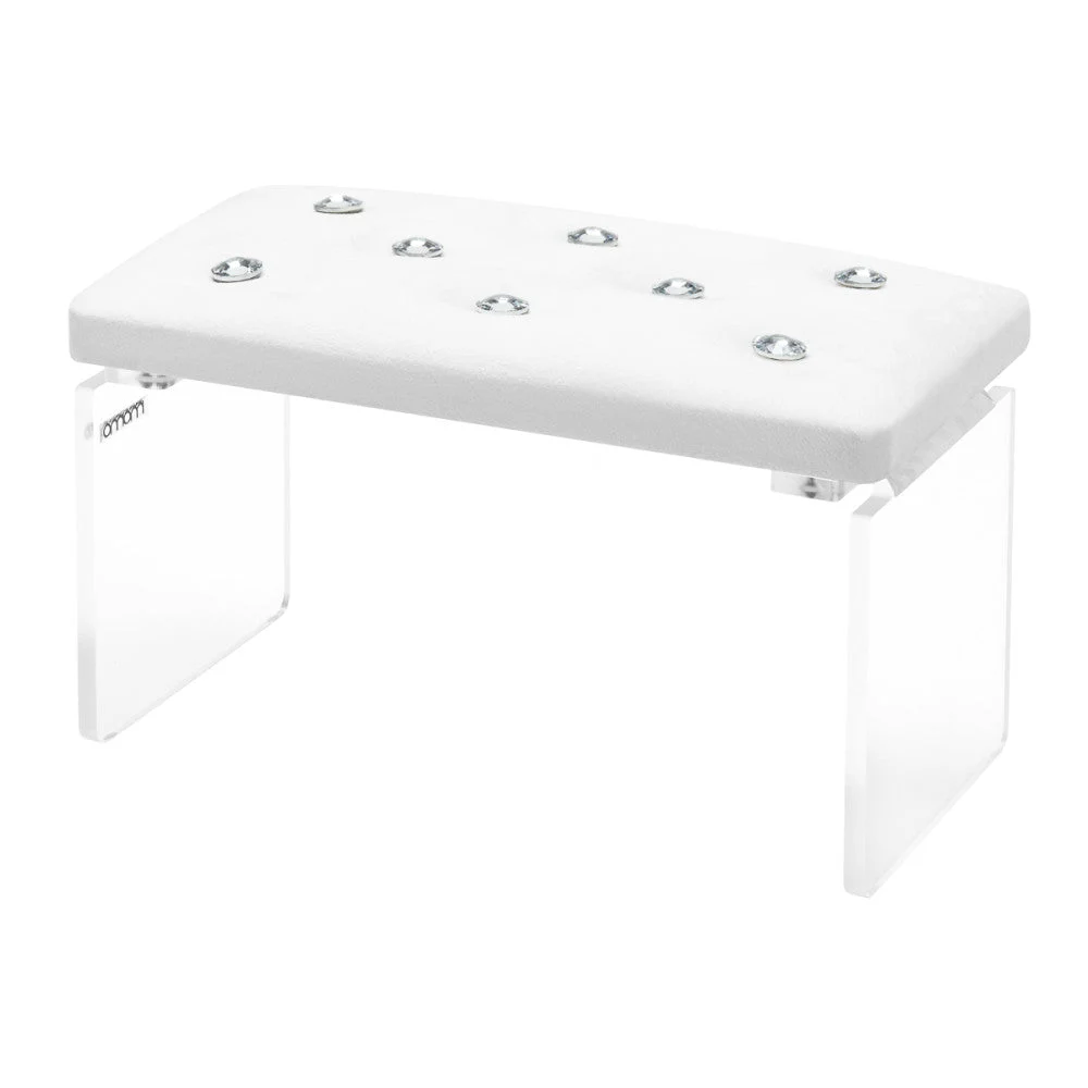 Supporto Manicure Momo Diamond Velour Bianco