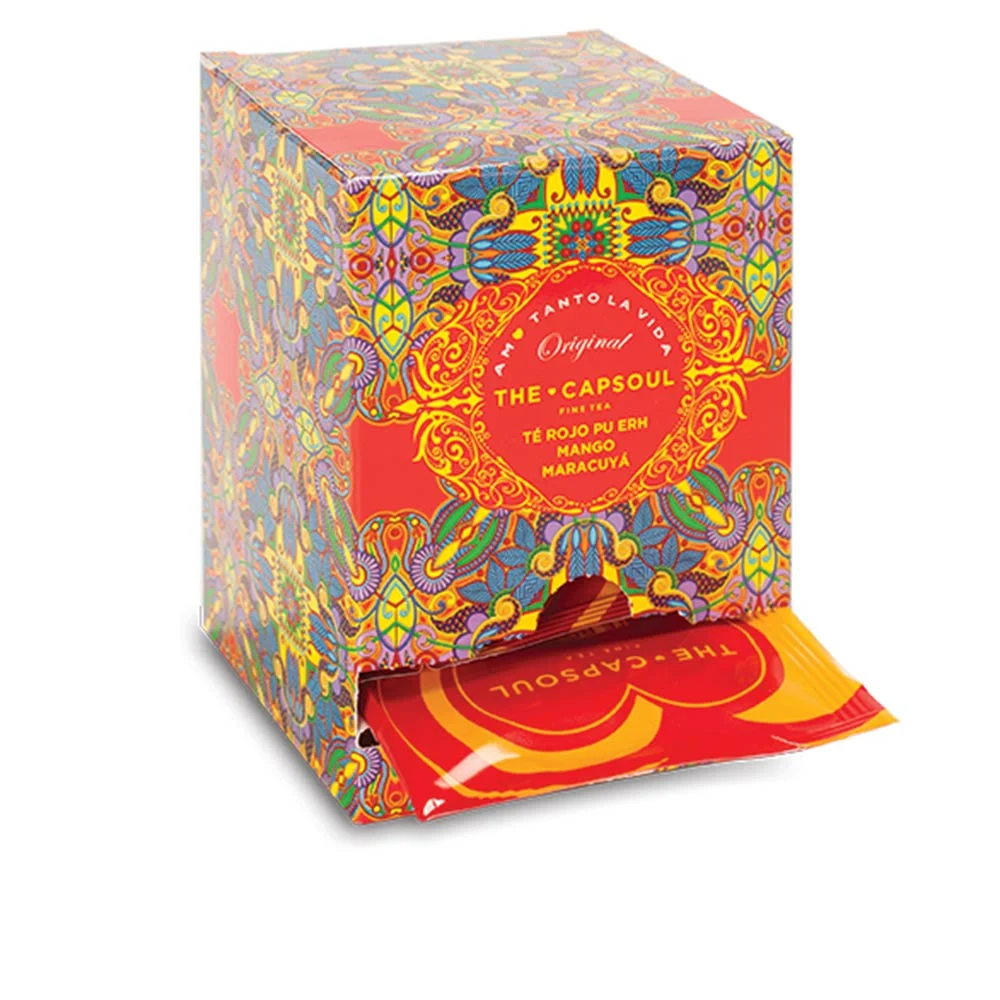 PIRAMIDI AVVOLGITE tè rosso mango frutto della passione