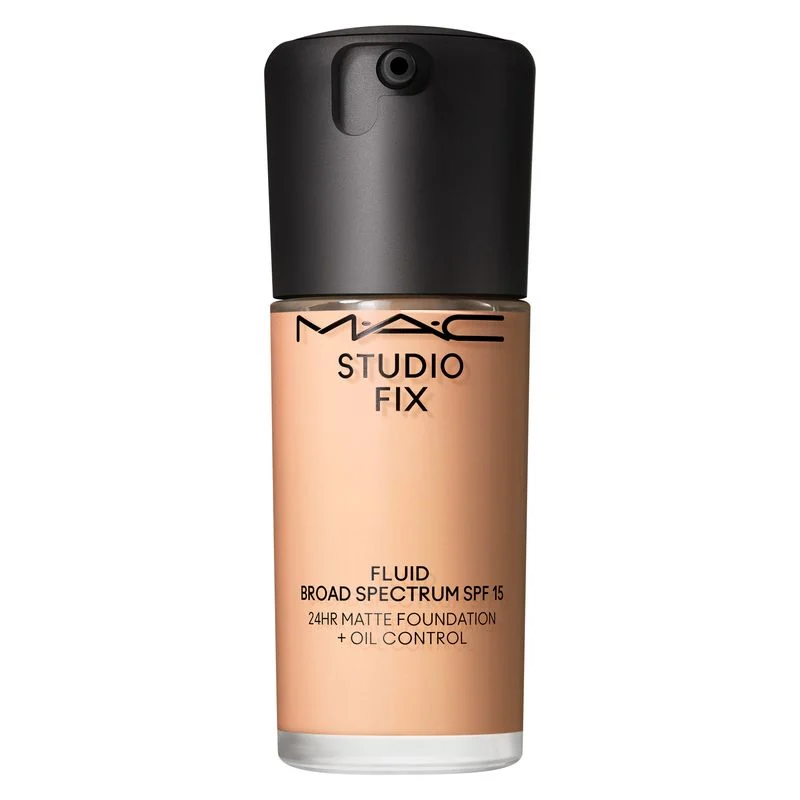Mac Studio Fix Fluido Spf 15 - Fondotina Soft-Matte, Effetto Seconda Pelle, Coprenza Naturale Fino A 24 Ore Nc46 (30 Ml)