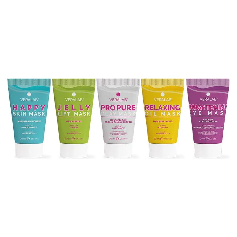 Veralab Kit Good Skin Masks - Kit 5 Maschere Minisize 5 X 20 Ml