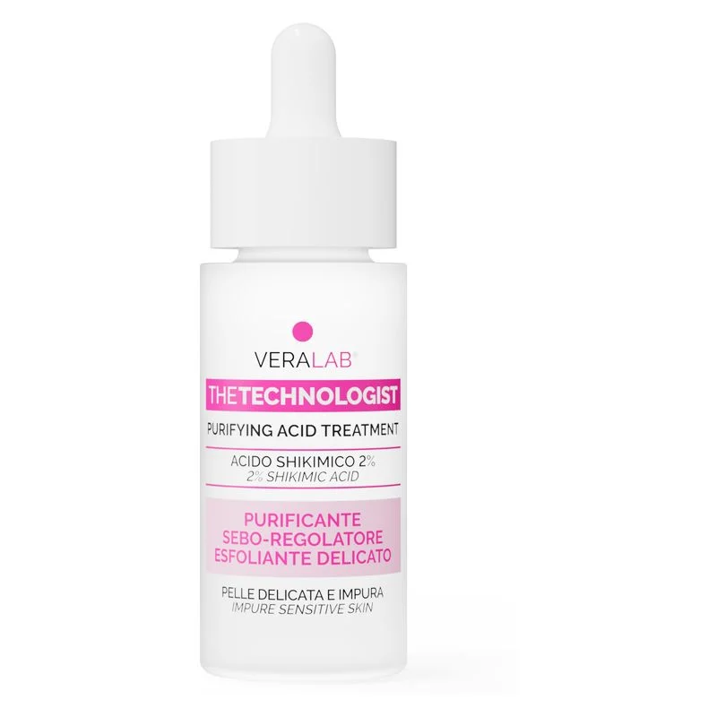 Veralab Acido Shikimico - Siero Antimperfezioni Pelli Delicate Impure 30 Ml