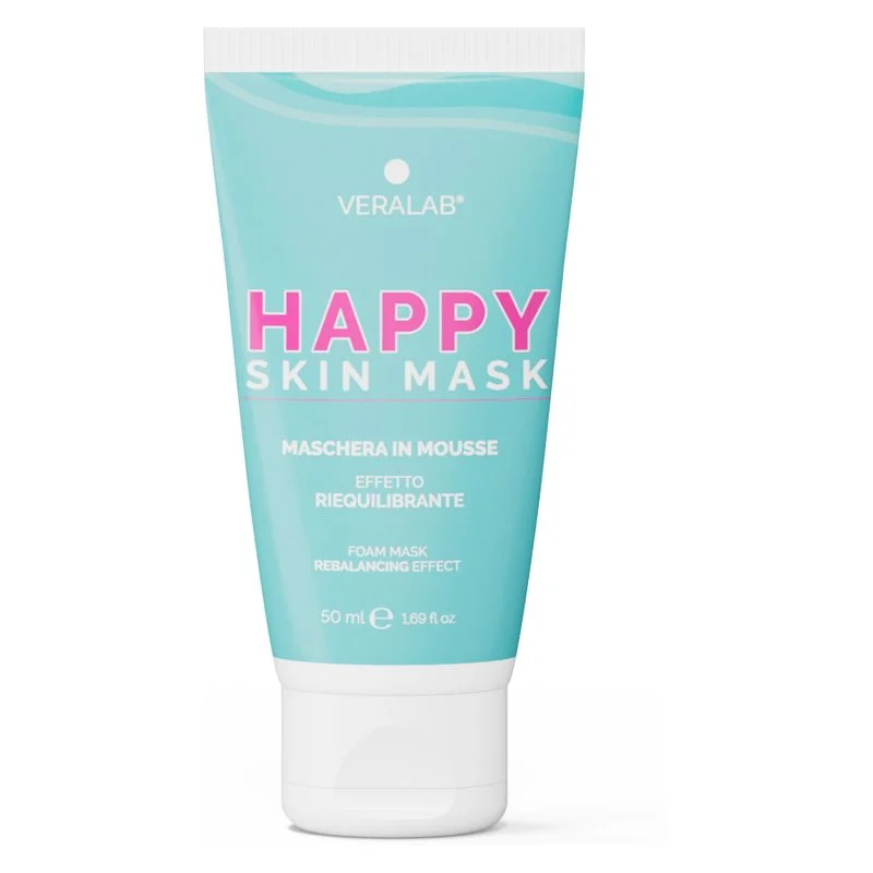 Veralab Happy Skin Mask - Maschera Viso Riequilibrante E Illuminante 50 Ml