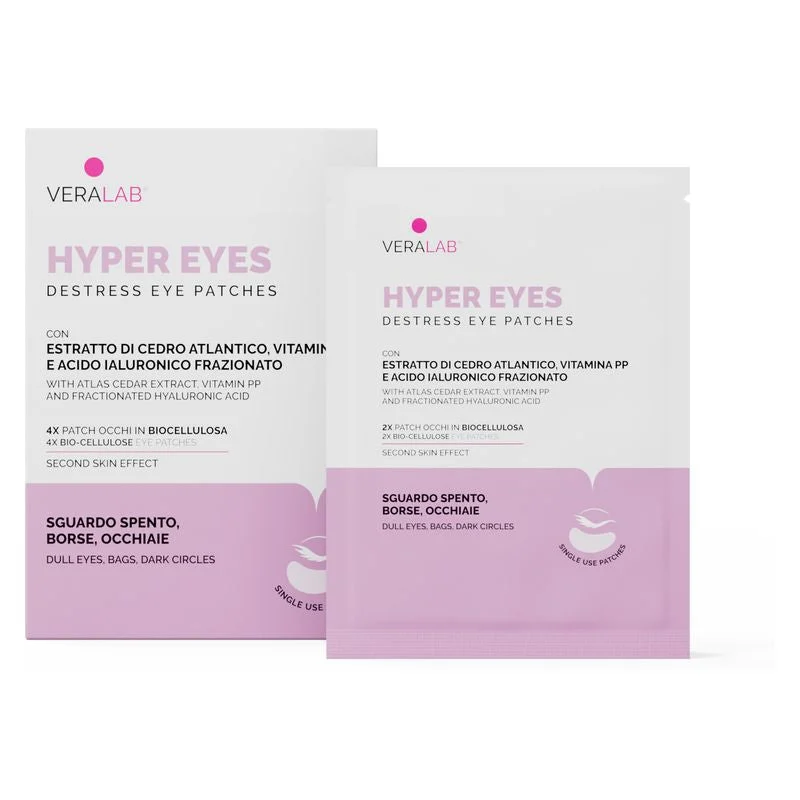 Veralab Hyper Eyes Destress - Patch Occhi Anti-Occhiaie 4 X 5 Ml