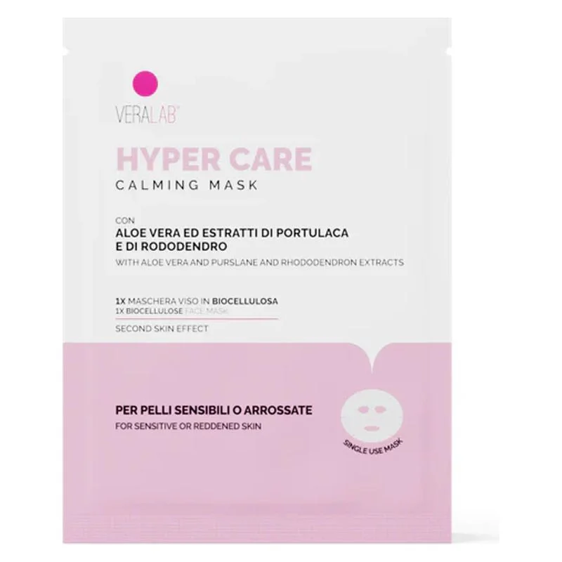 Veralab Hyper Care Mask - Maschera Viso In Biocellulosa Lenitiva 15 Ml