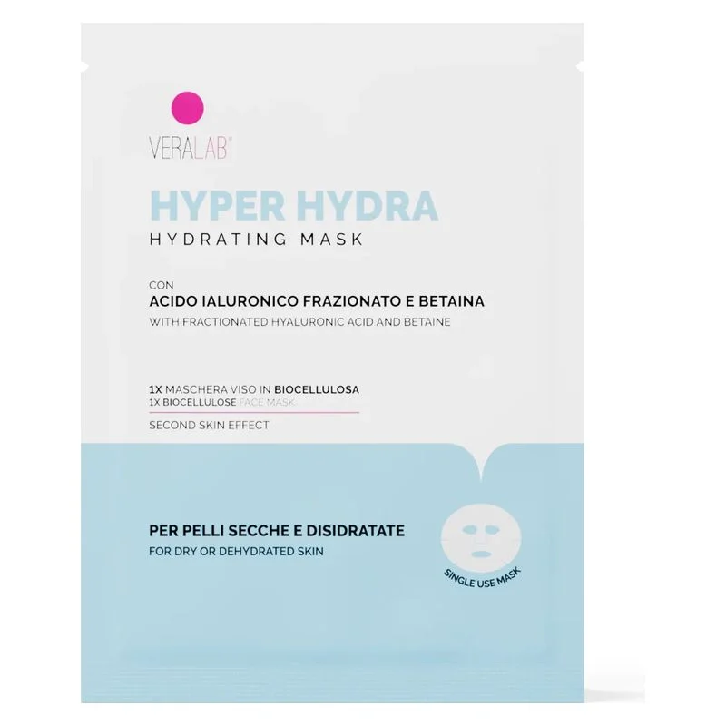 Veralab Hyper Hydra Mask - Maschera Viso In Biocellulosa Idratante 15 Ml