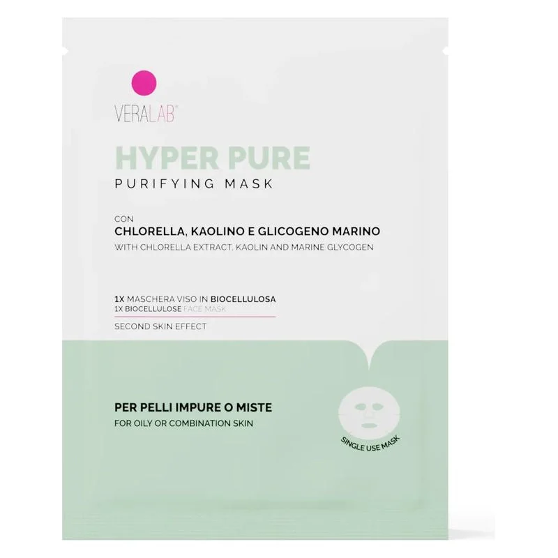 Veralab Hyper Pure Mask - Maschera Viso In Biocellulosa Purificante 15 Ml