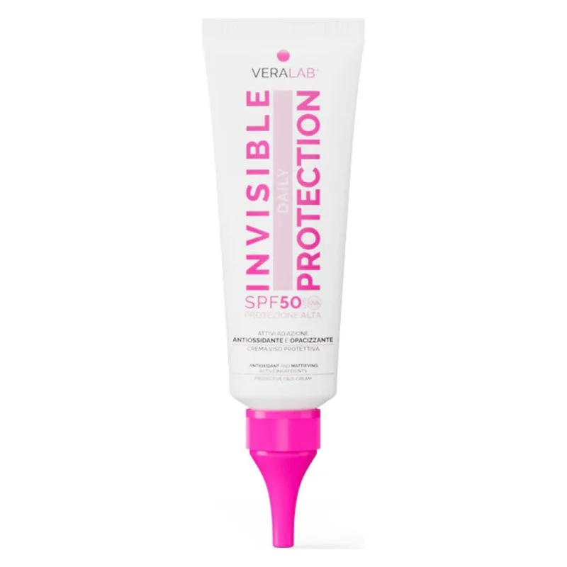 Veralab Invisible Daily Protection Spf 50 - Crema Viso Spf50 Con Attivi Opacizzanti 50 Ml