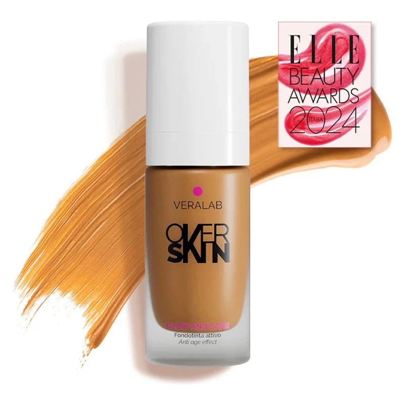 Overskin Glow And Care - Fondotinta Attivo, Luminoso E Idratante 11 - Bronze 30 Ml