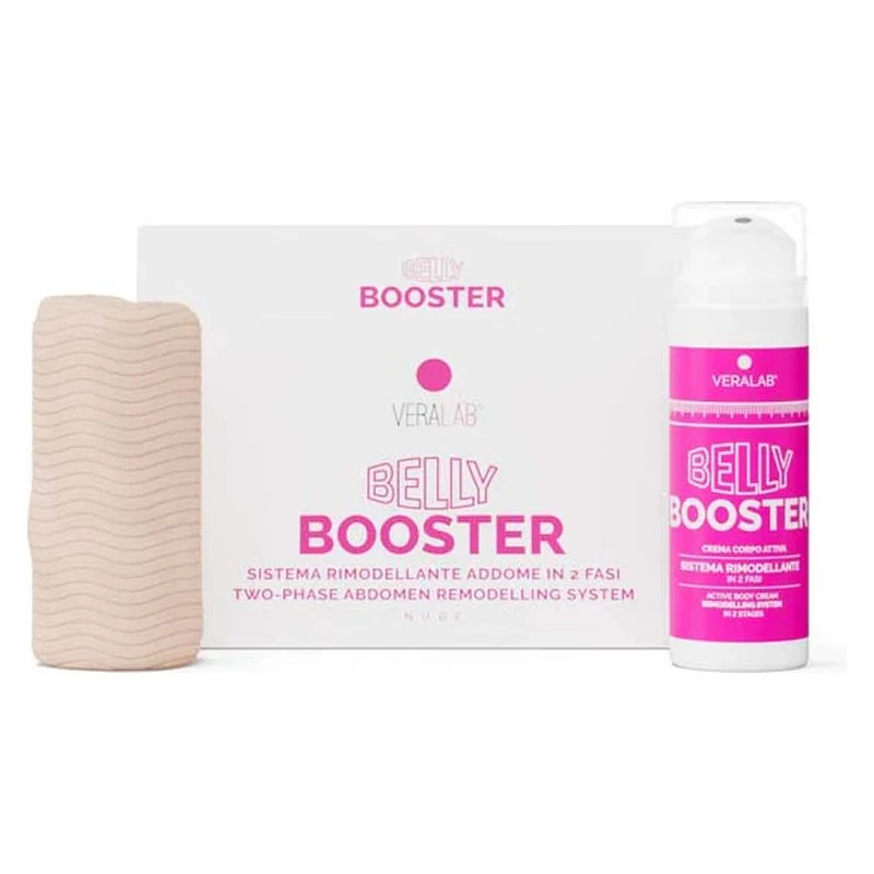 Veralab Belly Booster - Sistema Rimodellante Addome In 2 Fasi (Crema + Guaina Addome) Nude M