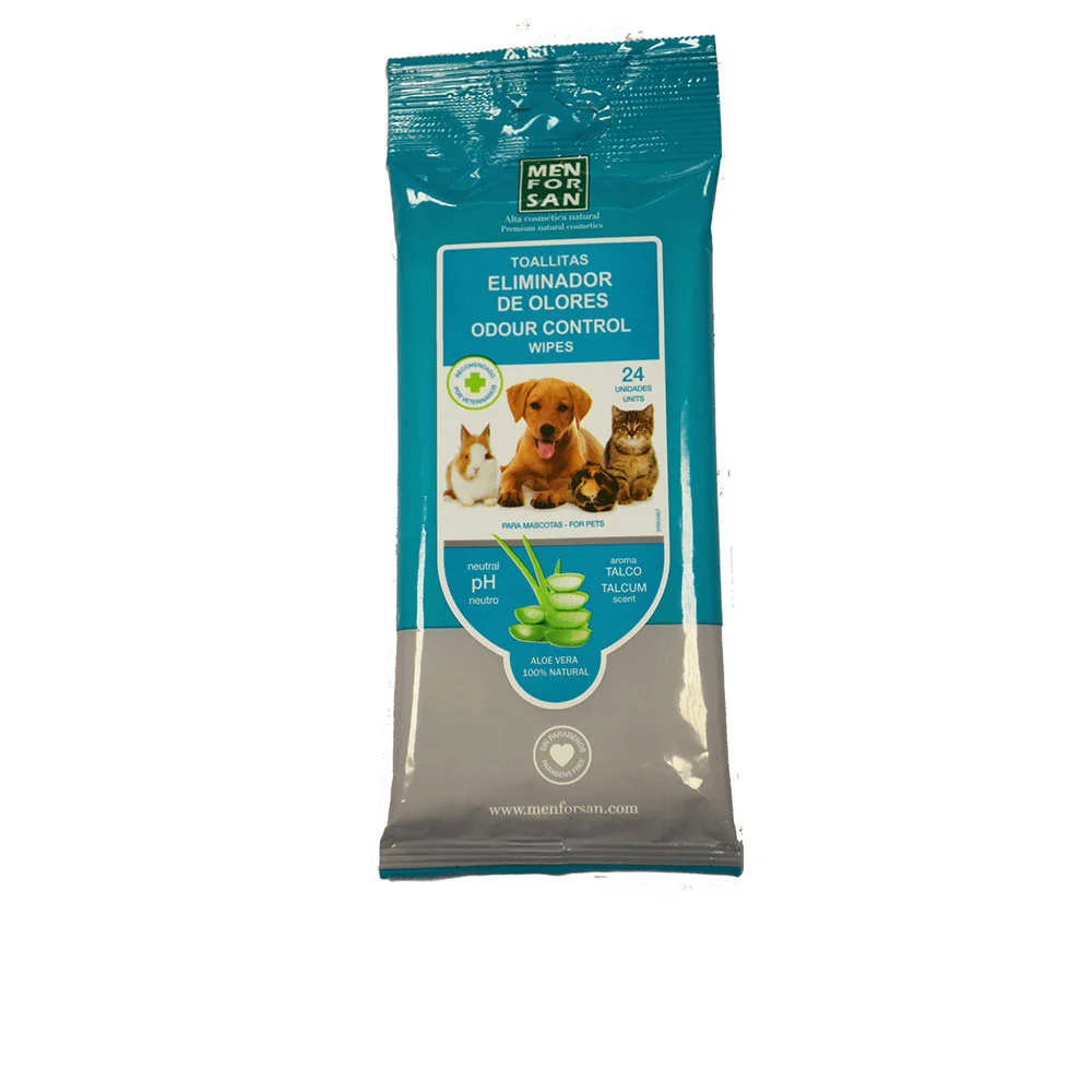 TOALLITAS MASCOTA eliminador de olores #talco