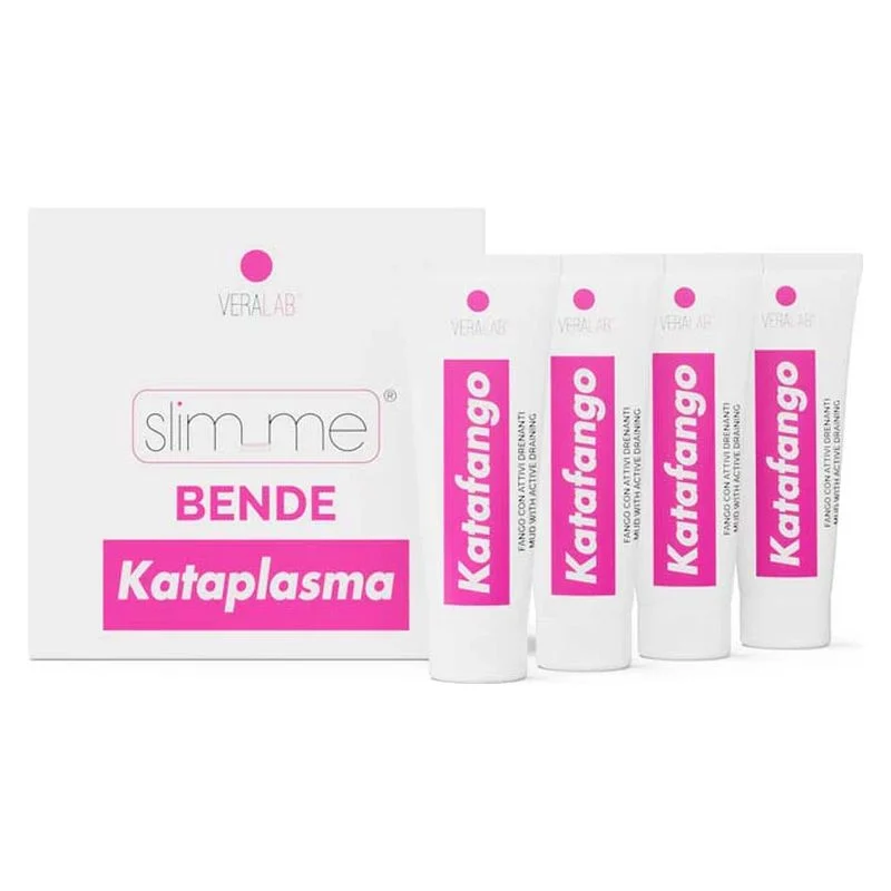 Veralab Kataplasma - Bendaggio Drenante + Fango Rimodellante 4 X 360 Ml