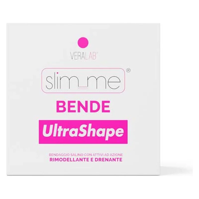 Veralab Slim_Me Bende Ultrashape - Bendaggio Salino Rimodellante E Drenante 4 Conf. Da 2 Bende