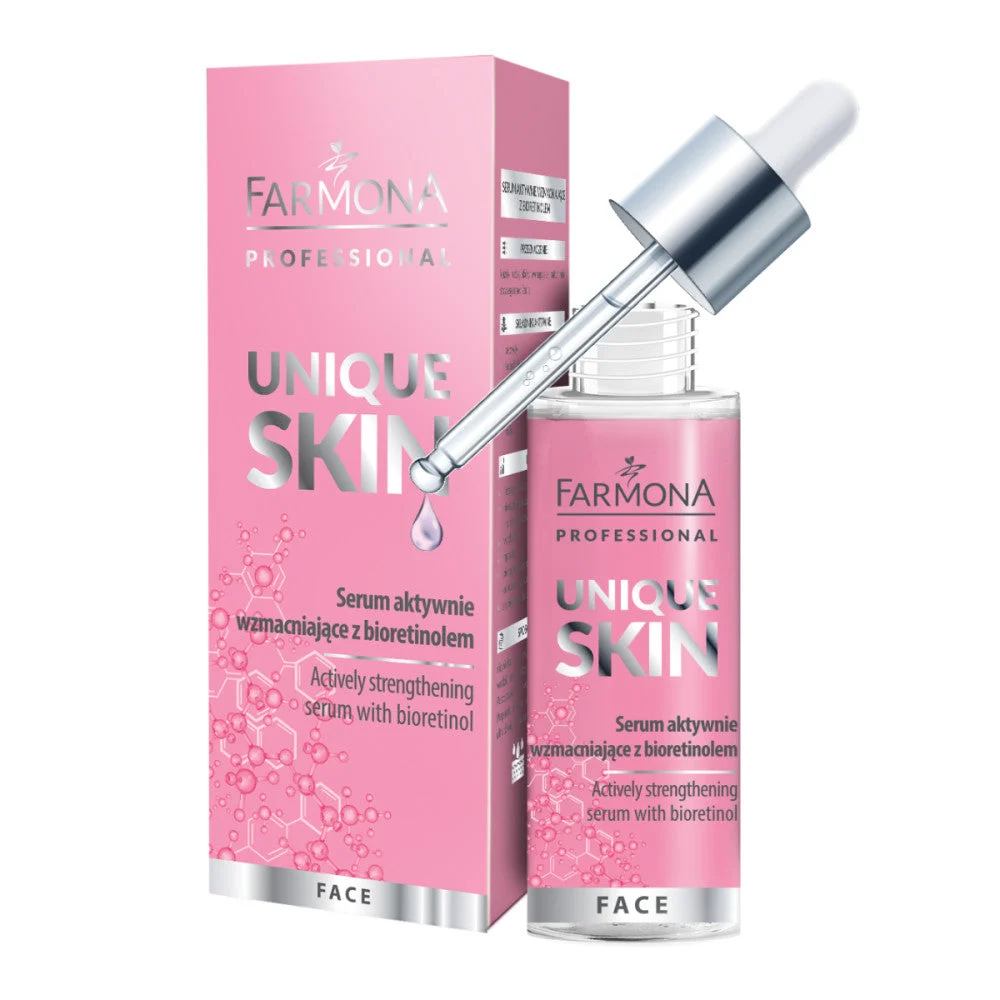 Farmona UNIQUE SKIN Siero Notte Attivamente Rinforzante con Bioretinolo 30 ml