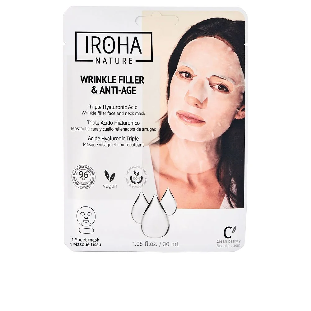 FILLER RUGHE E maschera riempitiva antirughe viso e collo ANTI-AGE